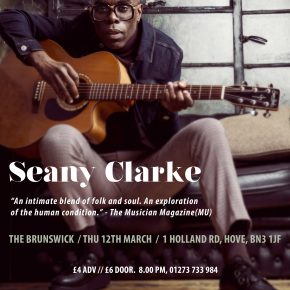 Seany Clarke + SupportThursday 12th Mar 2020